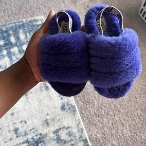 Little Girls Ugg Sandals Purple Size 7